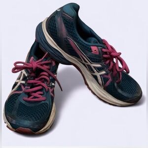 ASICS Gel Flux 3 Women's Size 9.5 Blue/Pink Running Athletic Shoes Sneakers